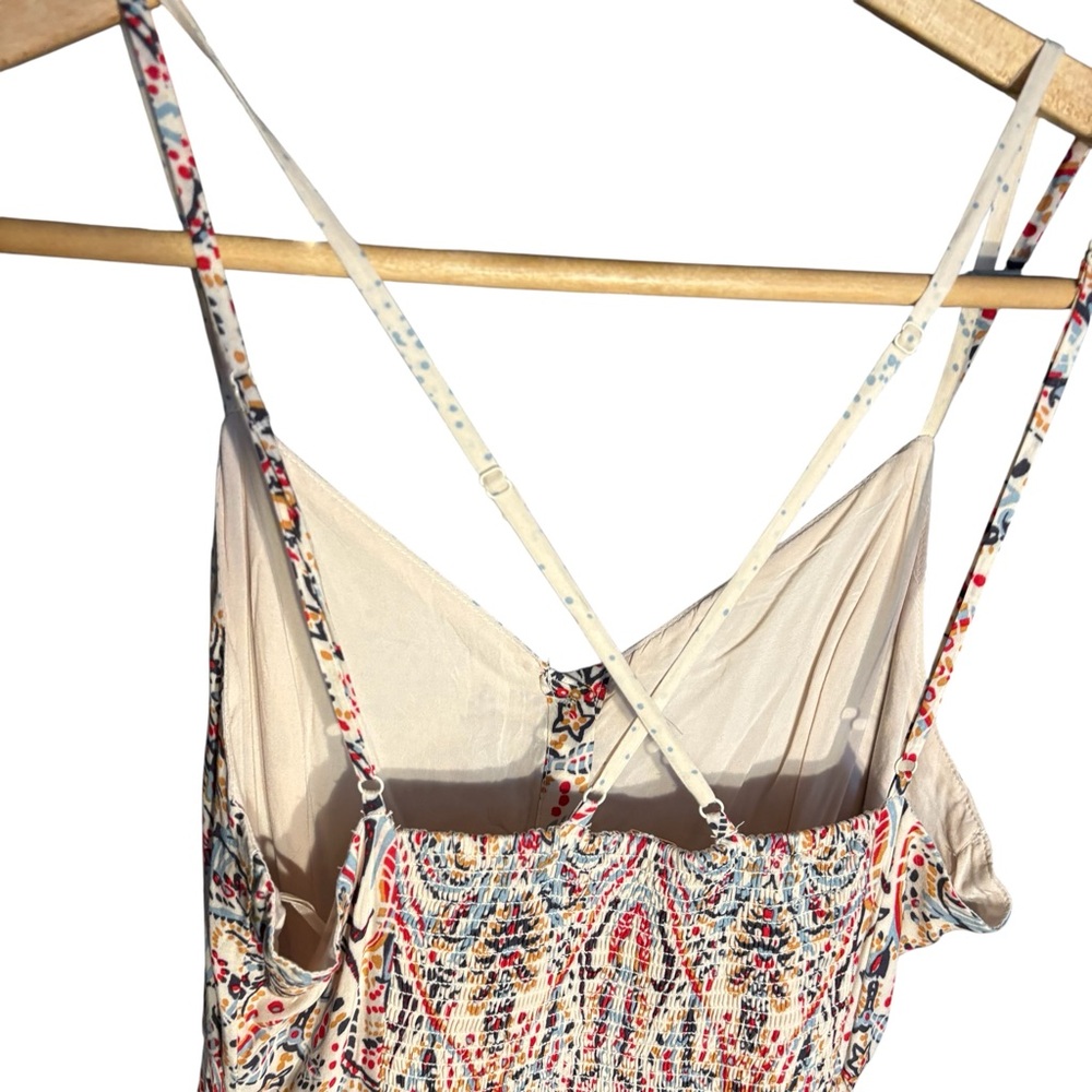 Free People Be My Baby Maxi Sundress Dress paisley print M NEW - Picture 7 of 10